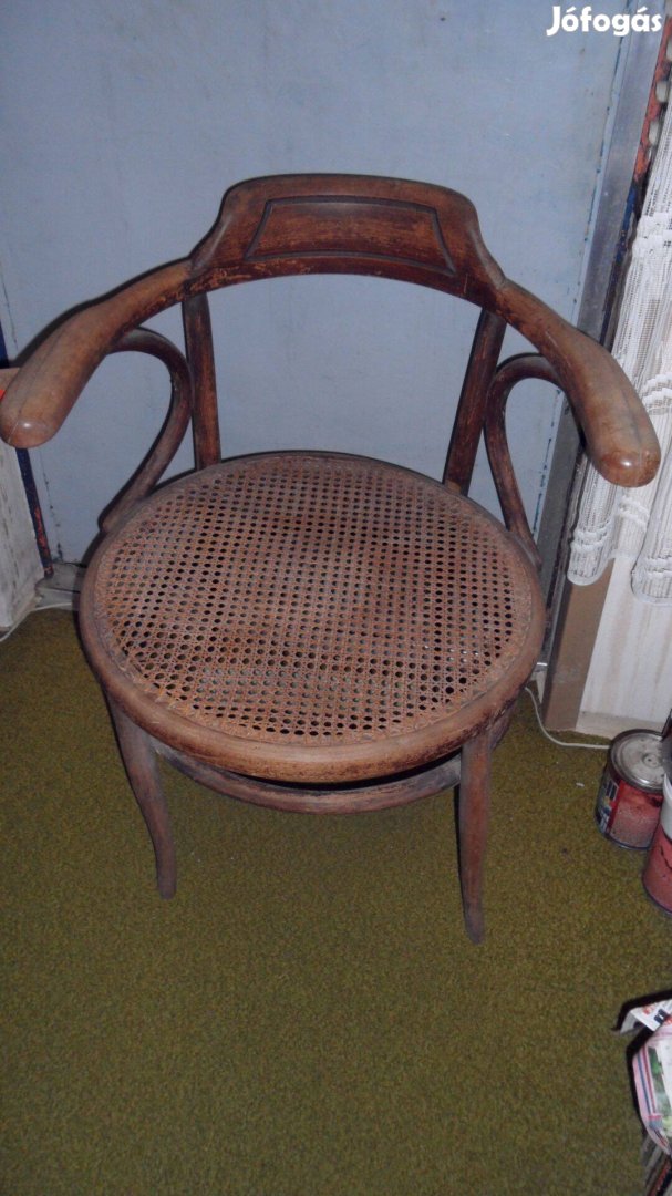 Antik Thonett "nádazott" karosszék szék ülőke minőségi német termék
