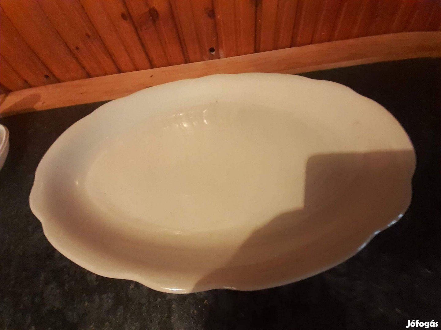 Antik Zsolnay porcelán óriási pecsenyéstál