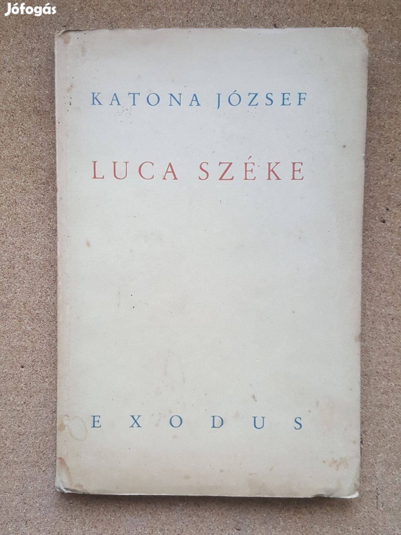 Antik / Katona József Luca széke 1942 RRRR