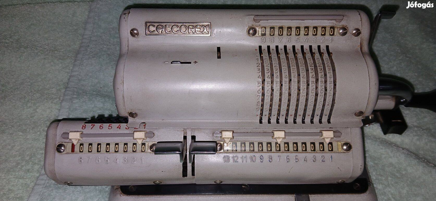 Antik , régi , ritka Calcorex mechanikus számológép