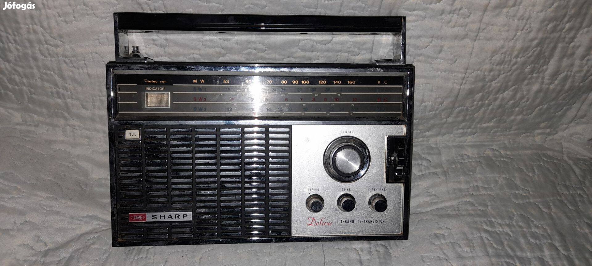 Antik , régi , vintage Sharp BZ - 23 rádió , táskarádió