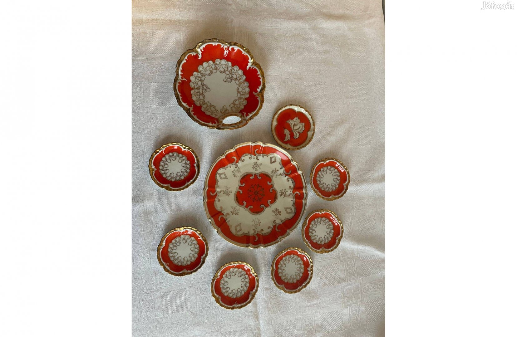 Antik, régi porcelán kis tányérok (Foglalva)