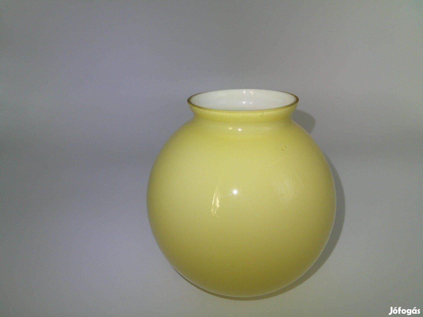 Antik, régi üveg lámpabúra, lámpaernyő