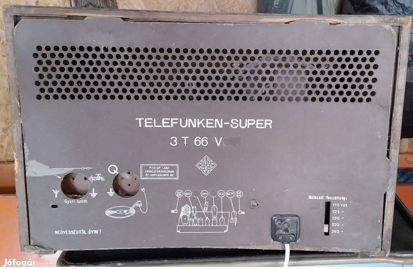 Antik asztali rádió