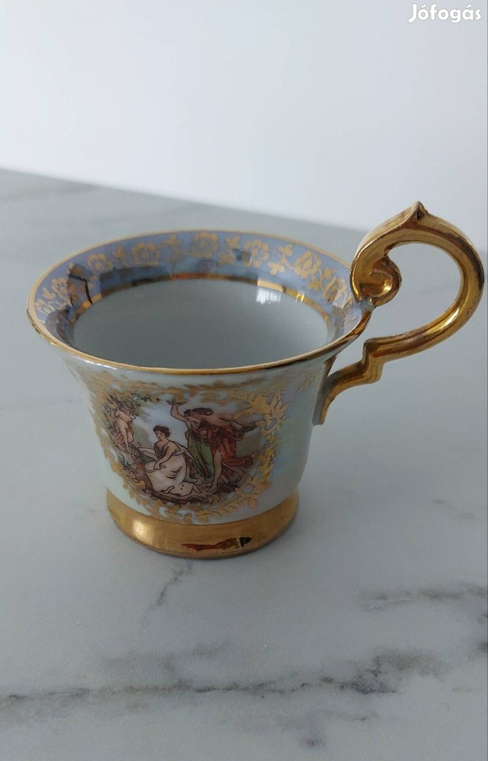Antik barokk porcelán csésze