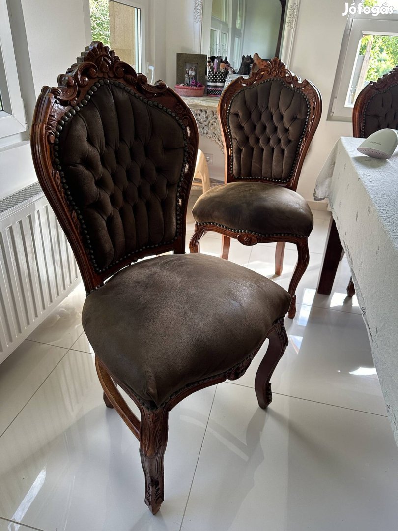 Antik bécsi barokk étkező szék 