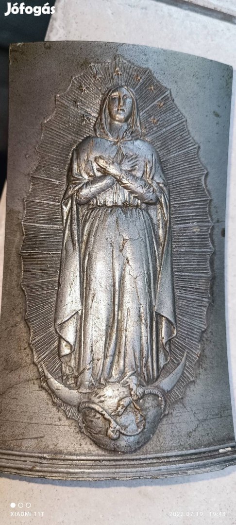 Antik bronz Mária. Egyedi ritkaság. Posta 