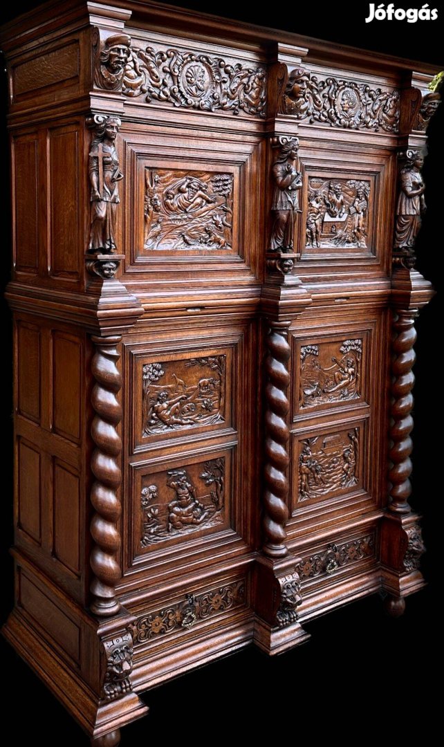 Antik bútor - Neoreneszánsz kabinet szekrény