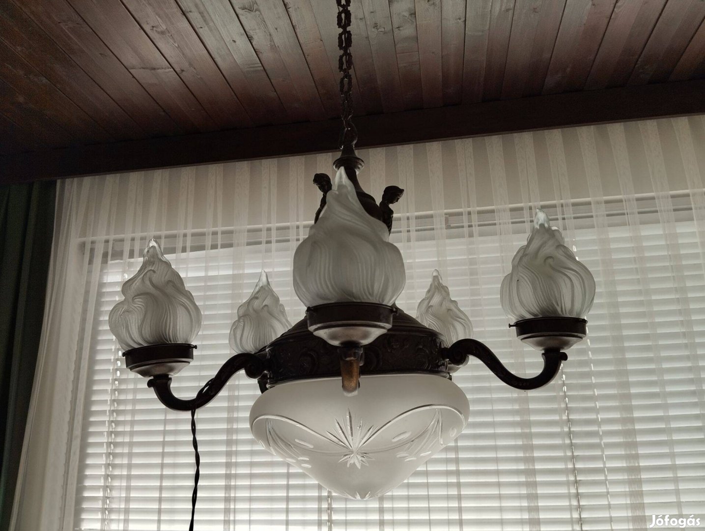 Antik csillár + falikaros lámpa