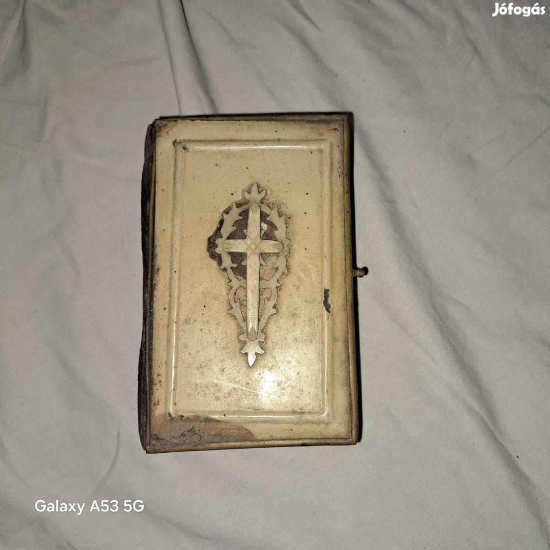 Antik csont fedeles biblia az 1800 évekből