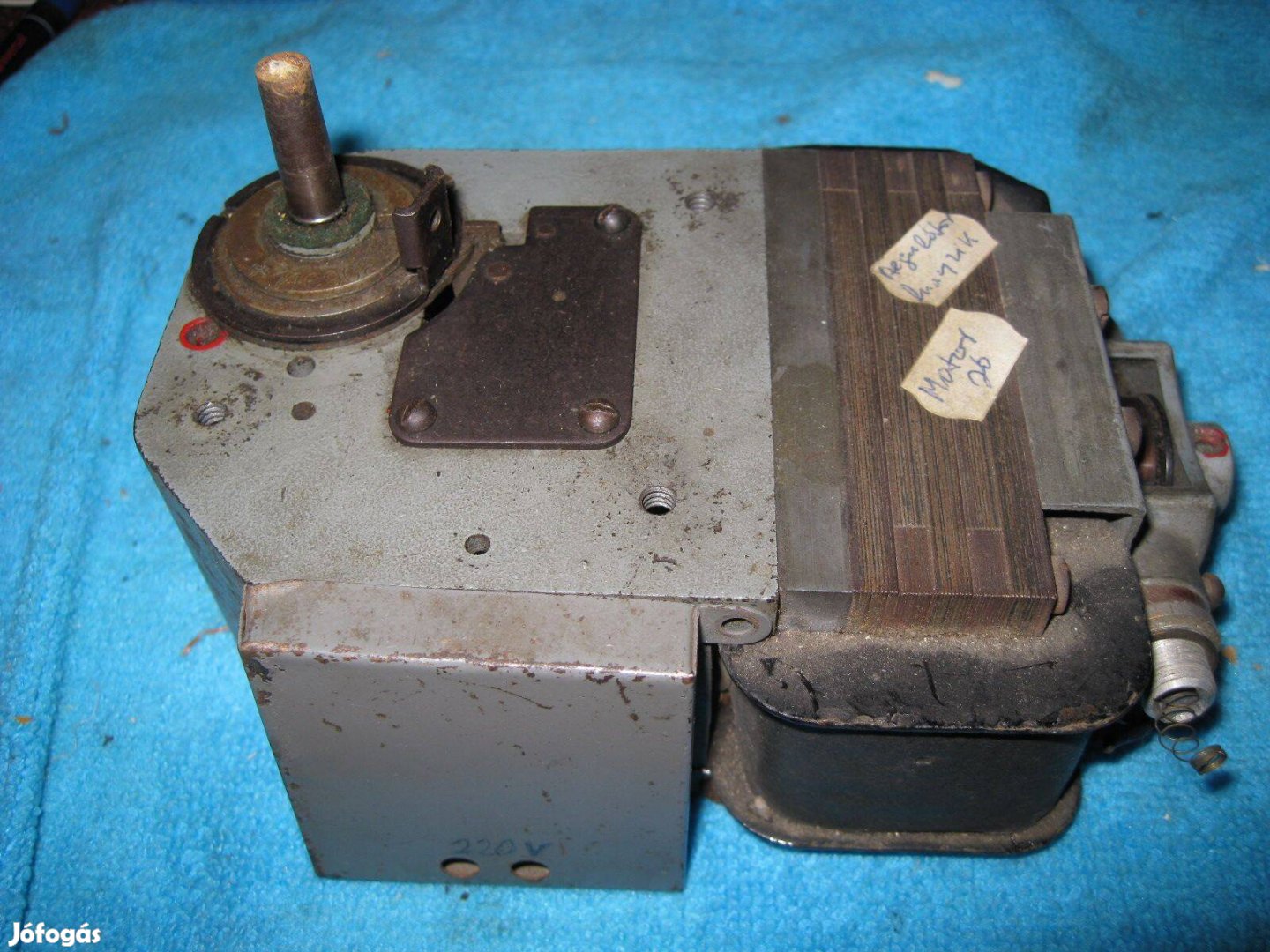 Antik elektro gramofon motor alkatrészek