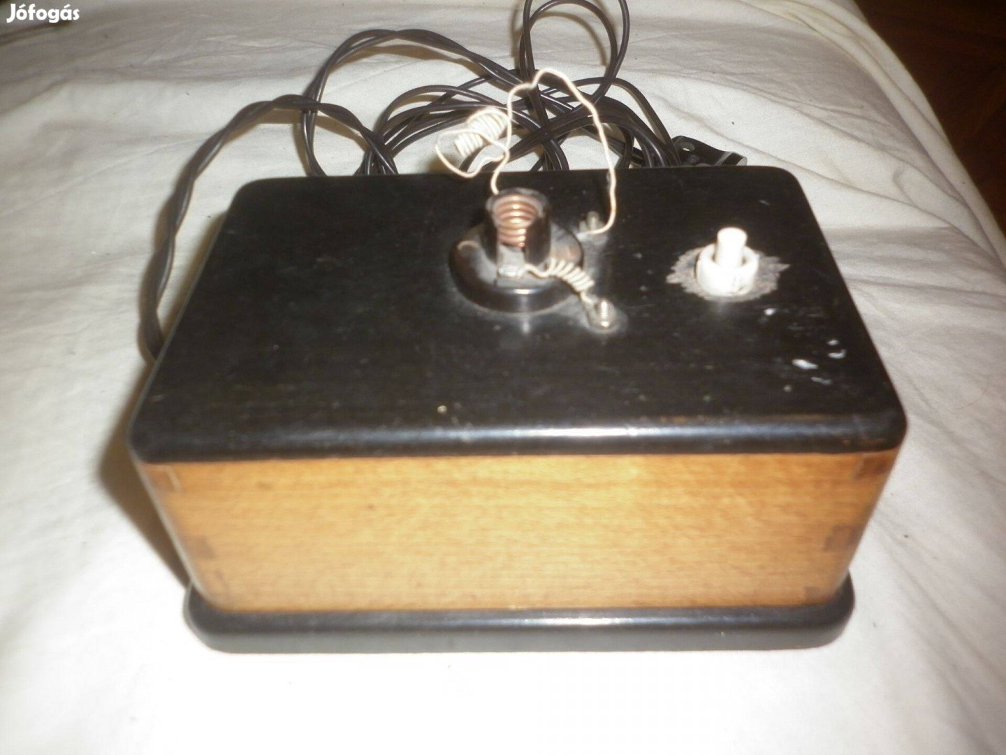 Antik fadobozos műszer