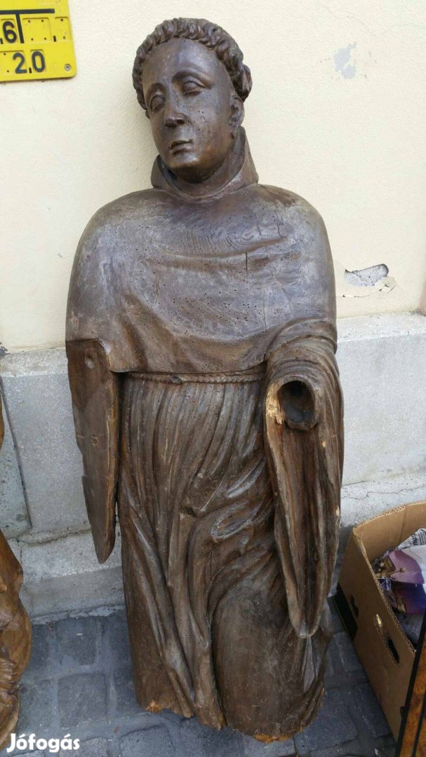 Antik faragott szerzetes Eladó