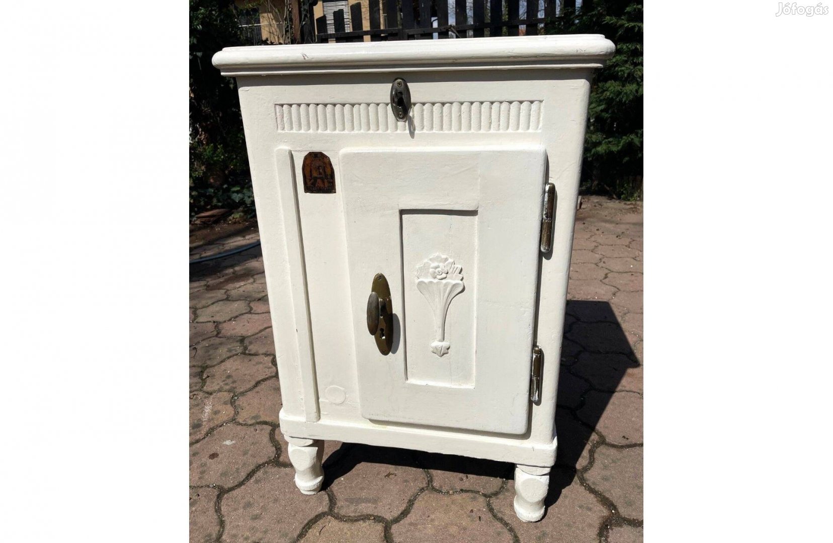 Antik felújított KAF jégszekrény régi hűtőszekrény 1920-as