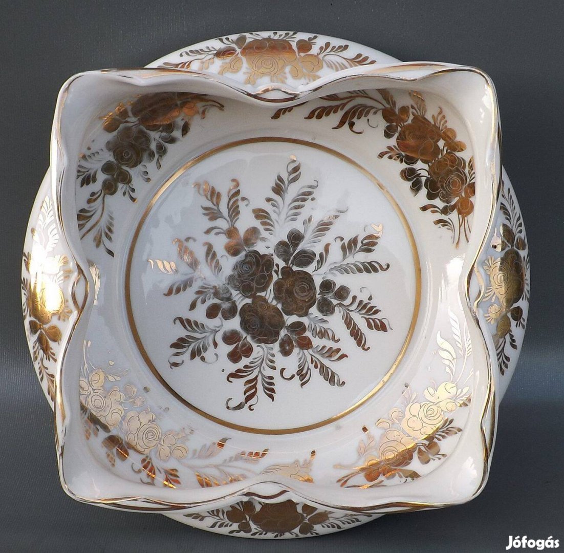 Antik francia porcelán kínáló tál