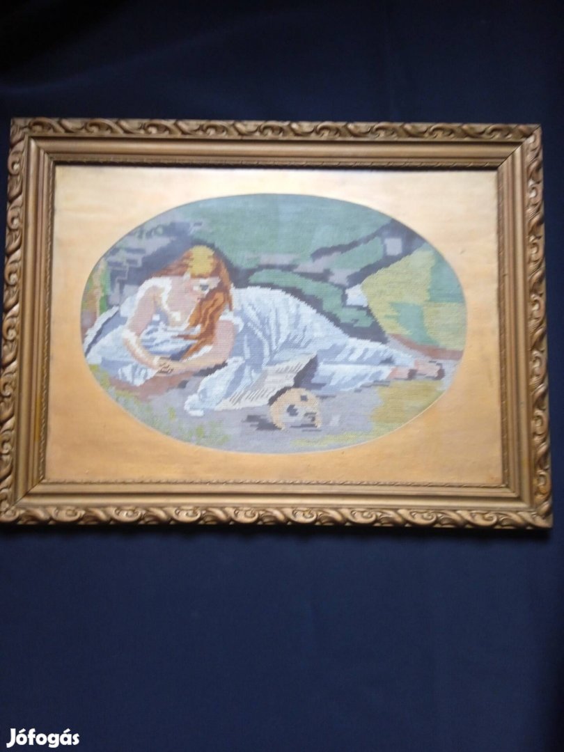 Antik gobelin kép