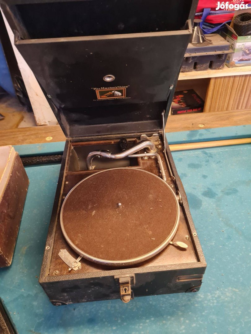 Antik gramofon eladó HMV 1925 (His Master's Voice típus)