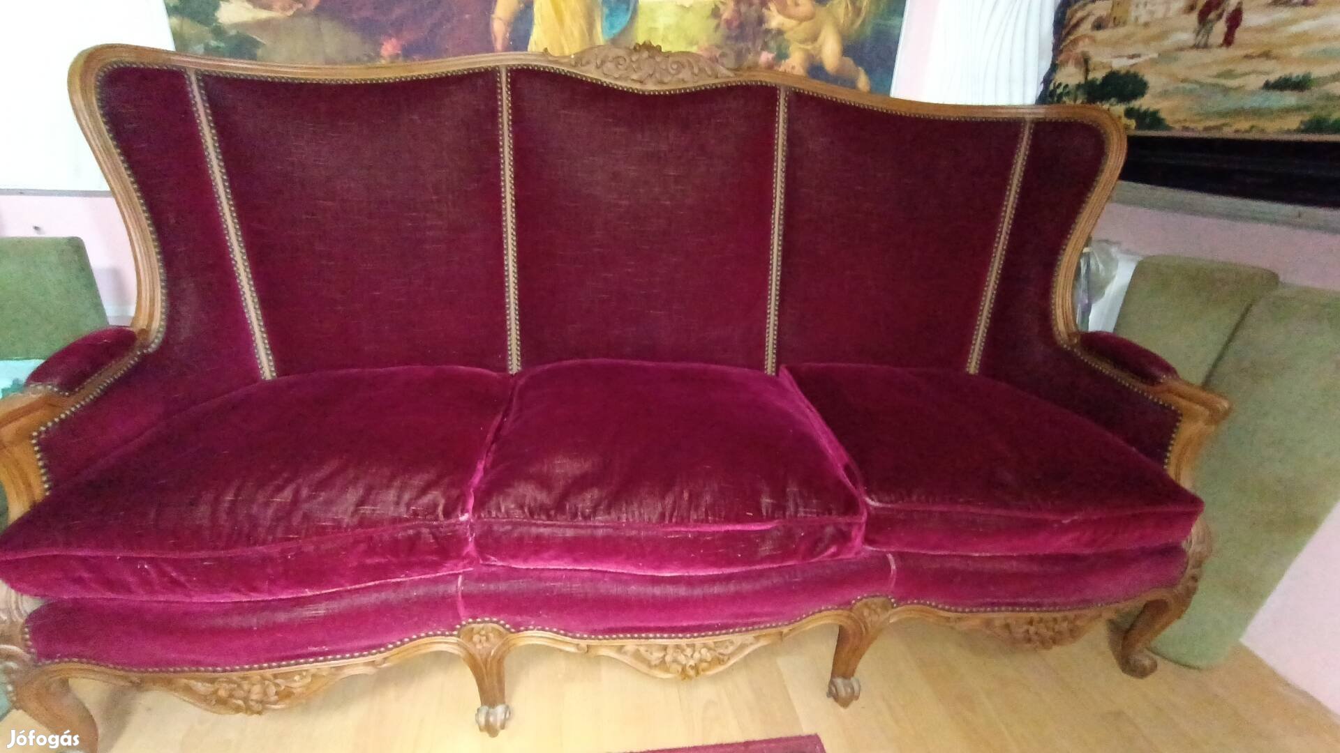 Antik kanapé, neobarokk 