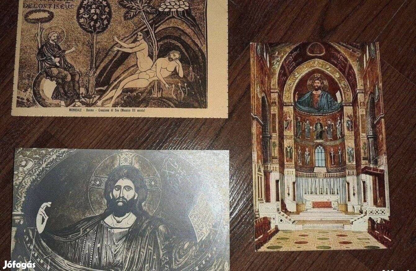 Antik képeslapok vallási témájú Monreale