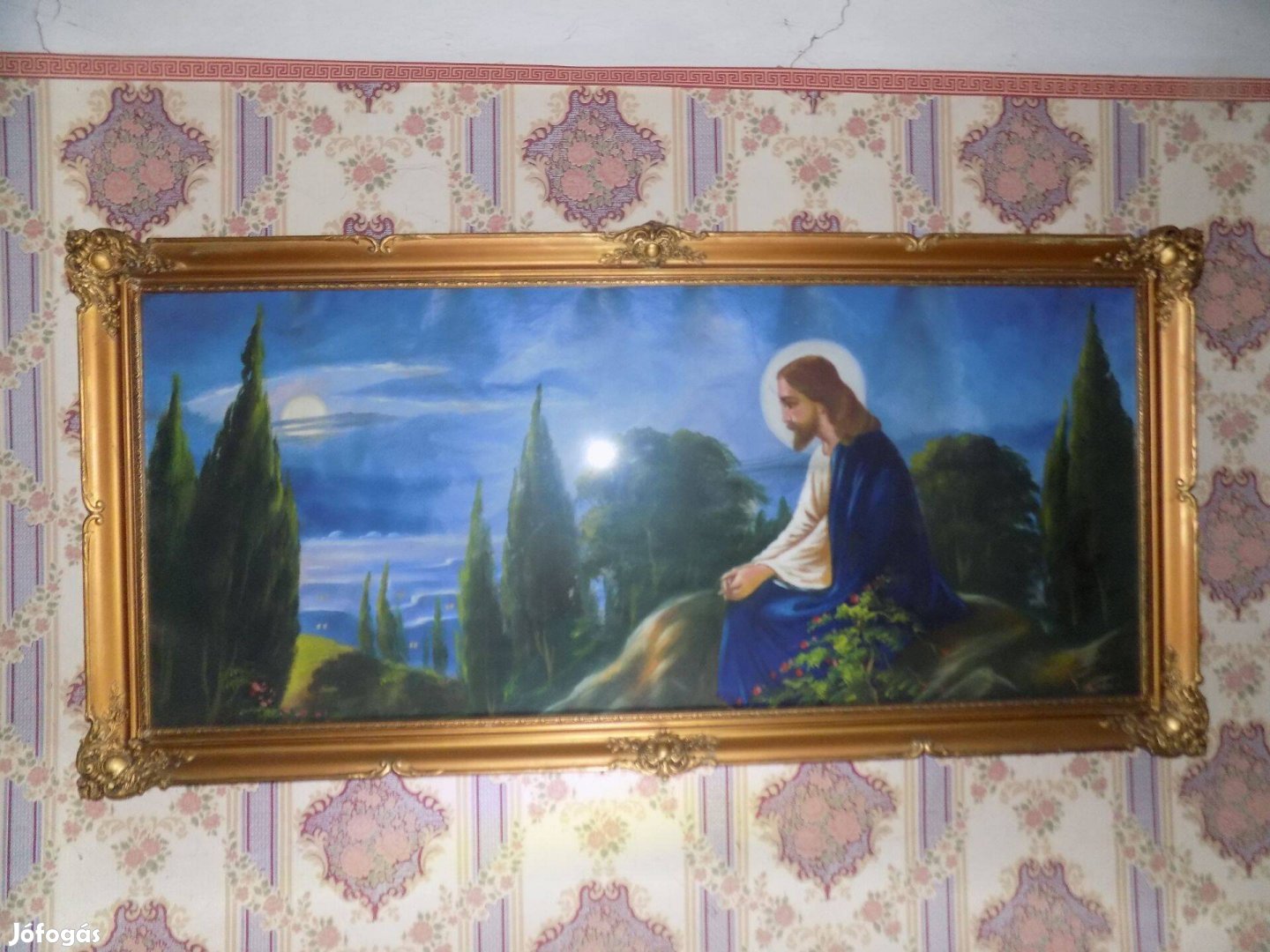 Antik képkeretben több mint 80 éves olajfestmény