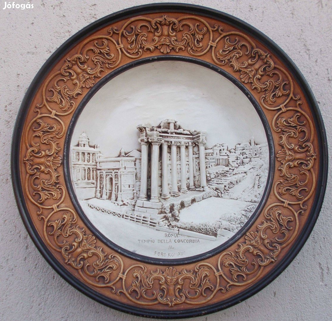 Antik kerámia fali tál Róma