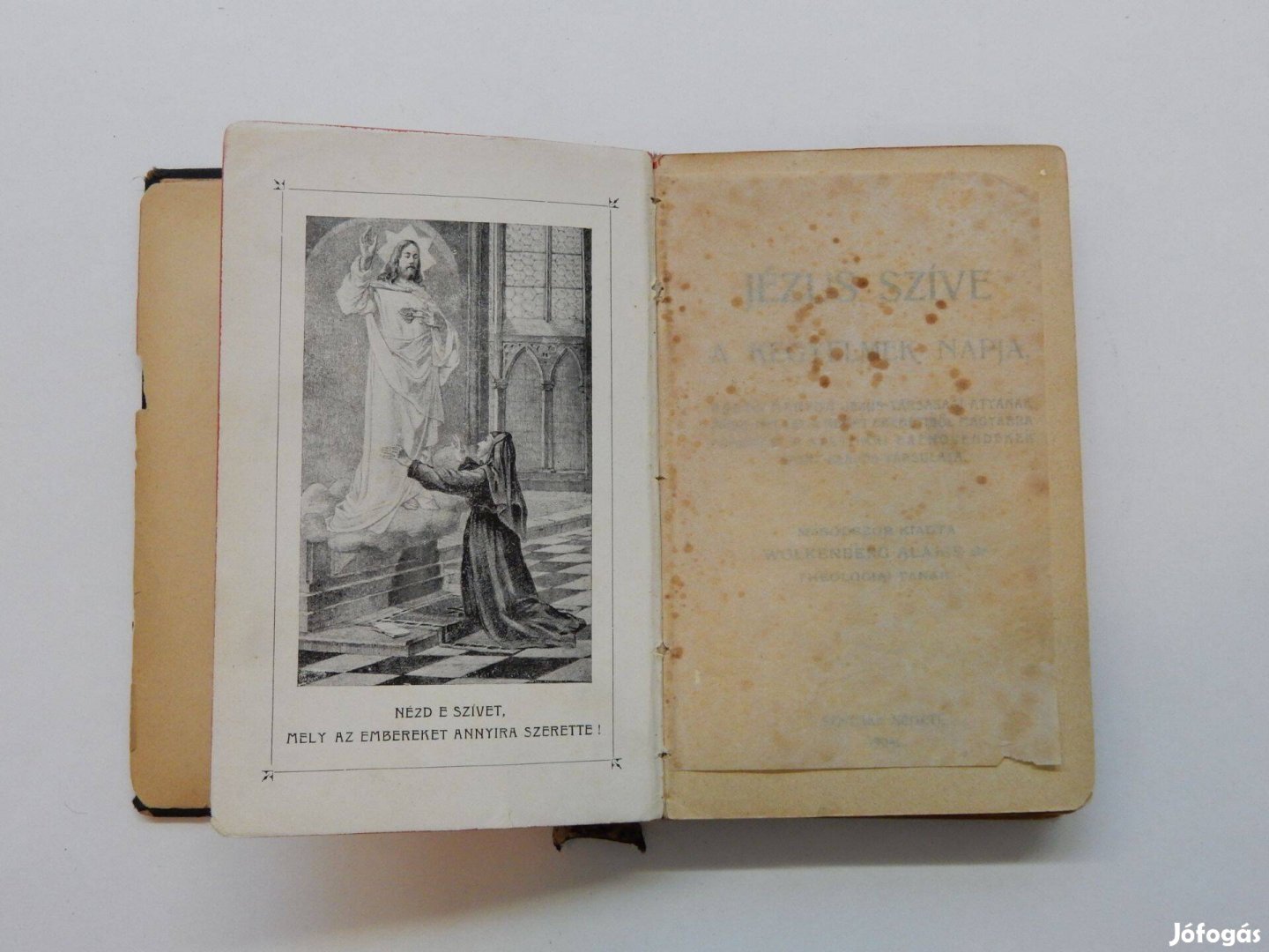Antik könyv Wolkenberg Alajos Jézus szíve a kegyelmek napja 1904