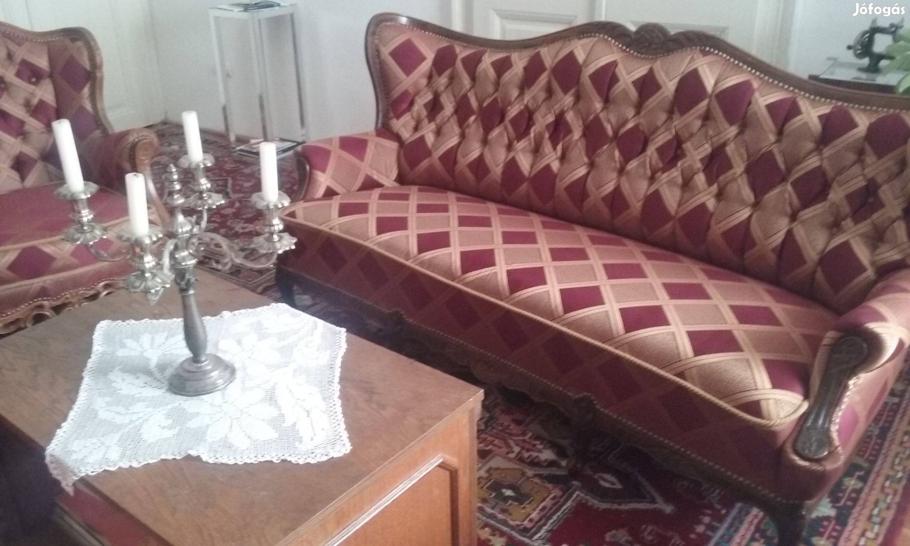 Antik korabeli barokk szalon nappali kanapé szófa