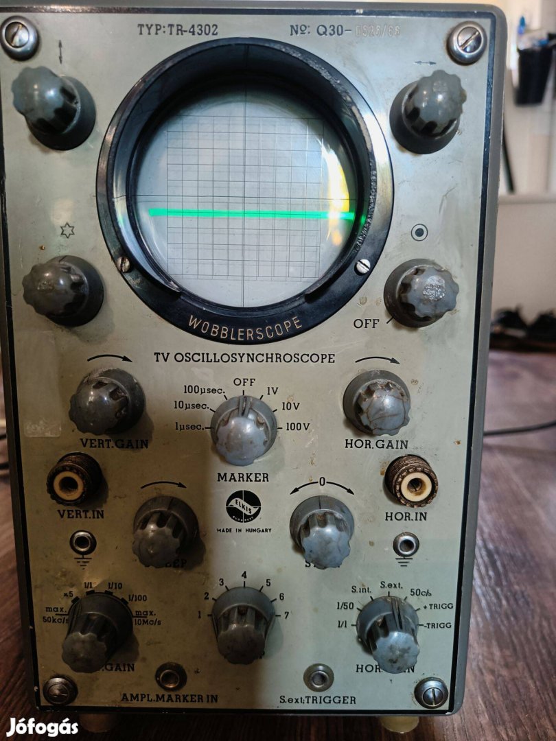Antik magyar oszcilloszkóp / wobblerszkóp TR-4302