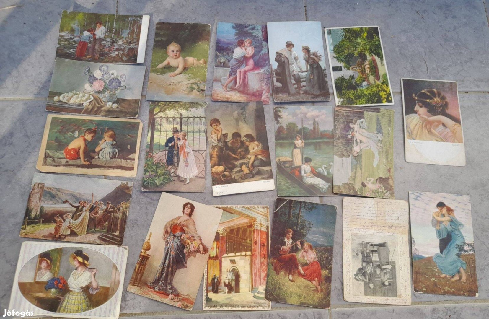 Antik magyar szecessziós postai képeslapok szép állapotban posta mego