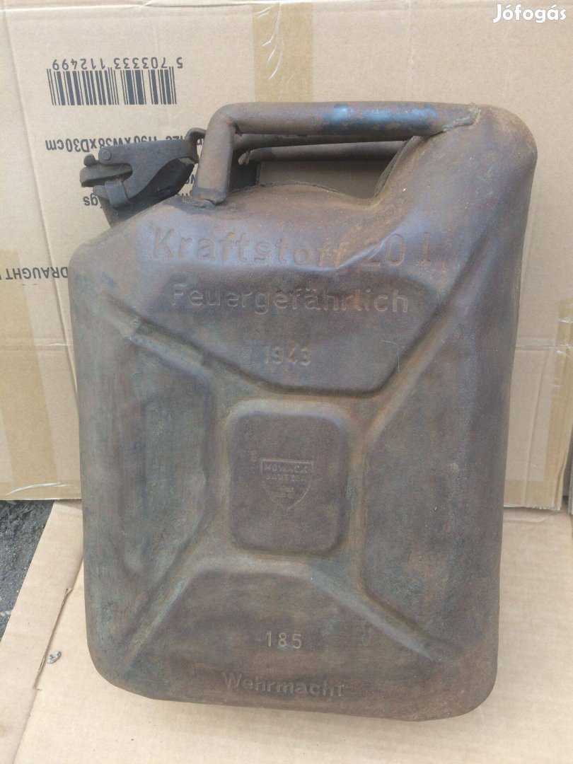 Antik német katonai benzines kanna 1943