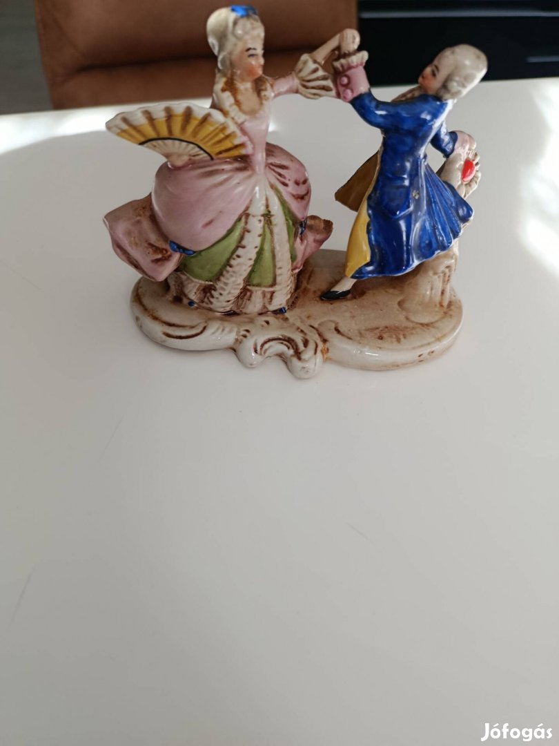Antik német porcelán figura - Táncoló pár