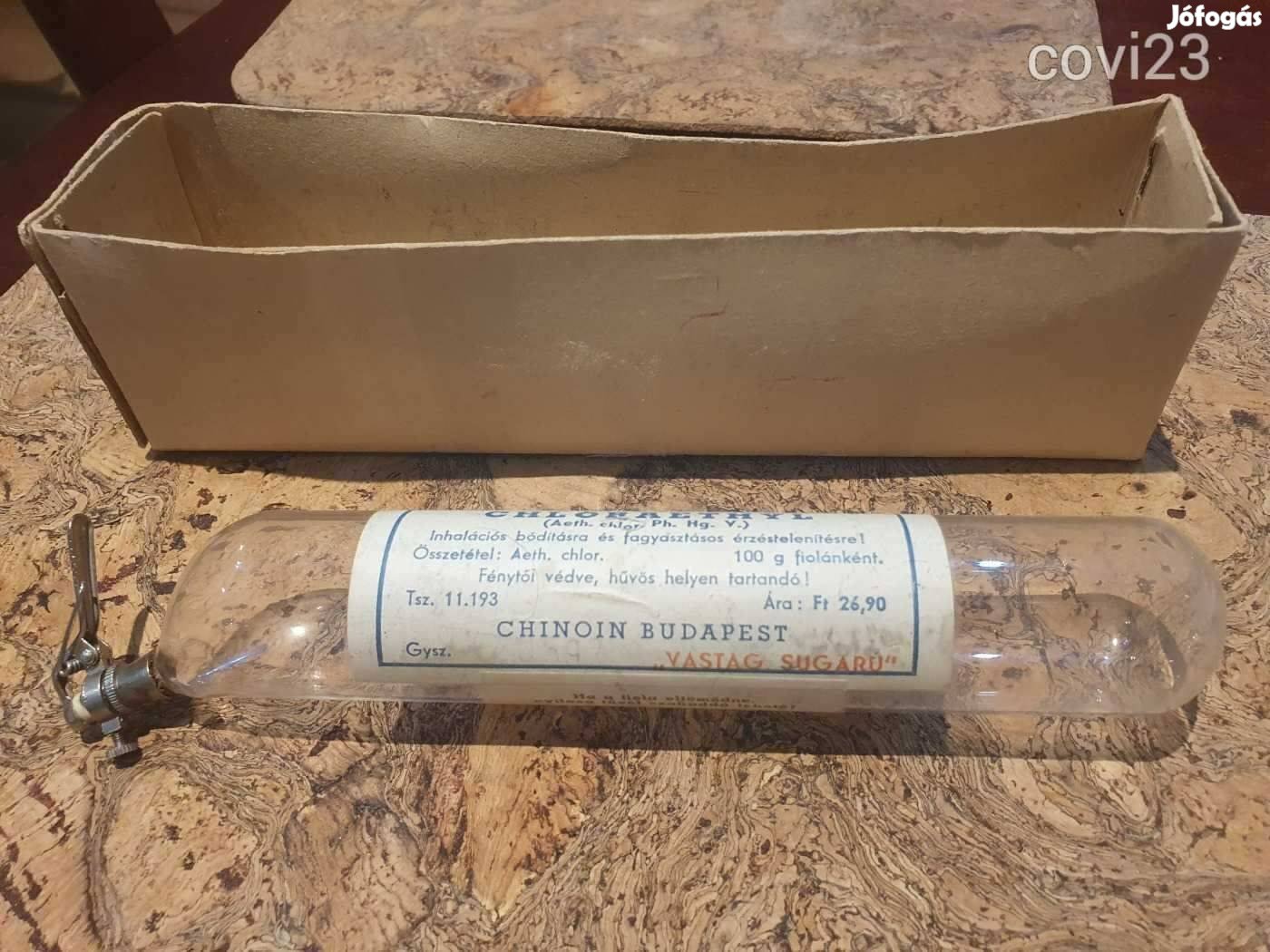 Antik orvosi fájdalomcsillapító fagyasztó gyógyszer adagoló