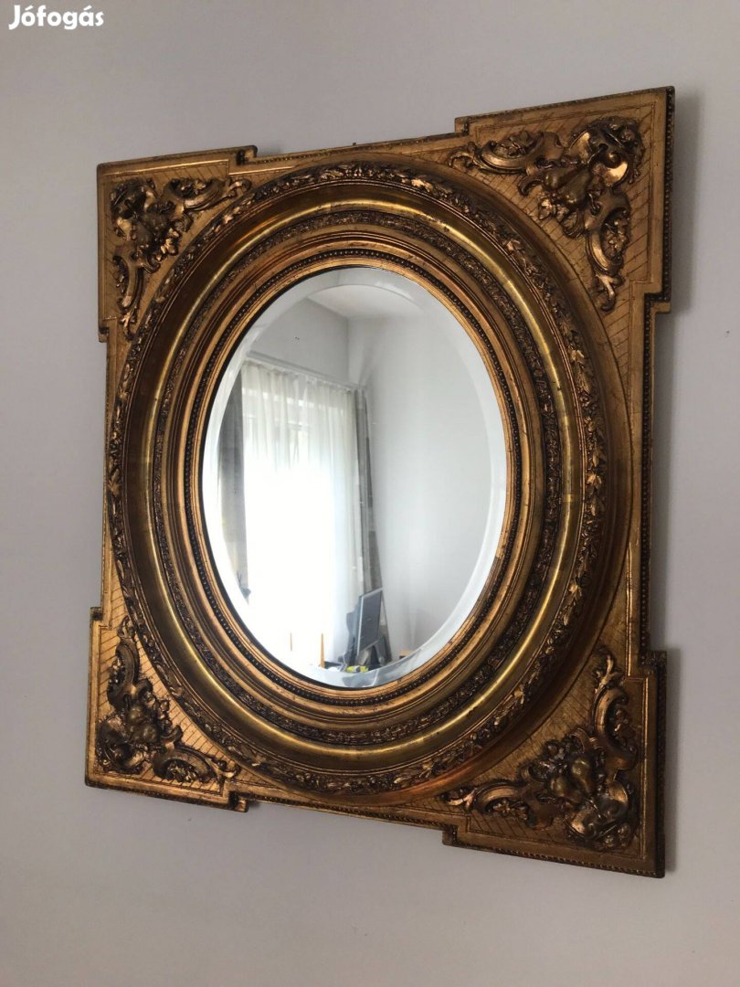 Antik ovális tükör