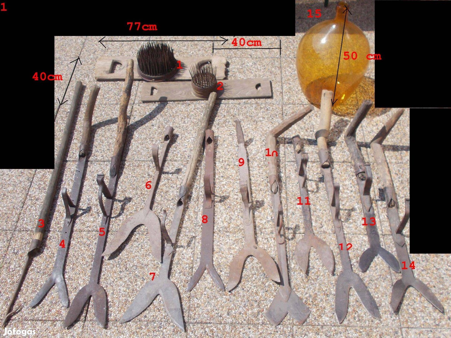 Antik paraszti szerszám hagyaték egy tételben