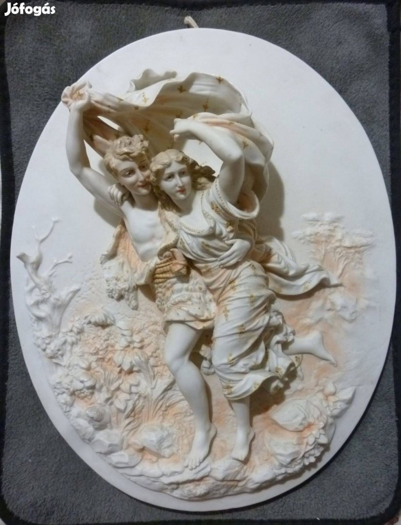Antik porcelán falidísz eladó