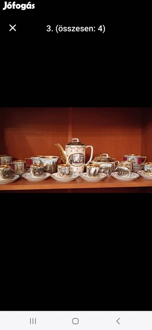 Antik porcelán kávéskészlet eladó