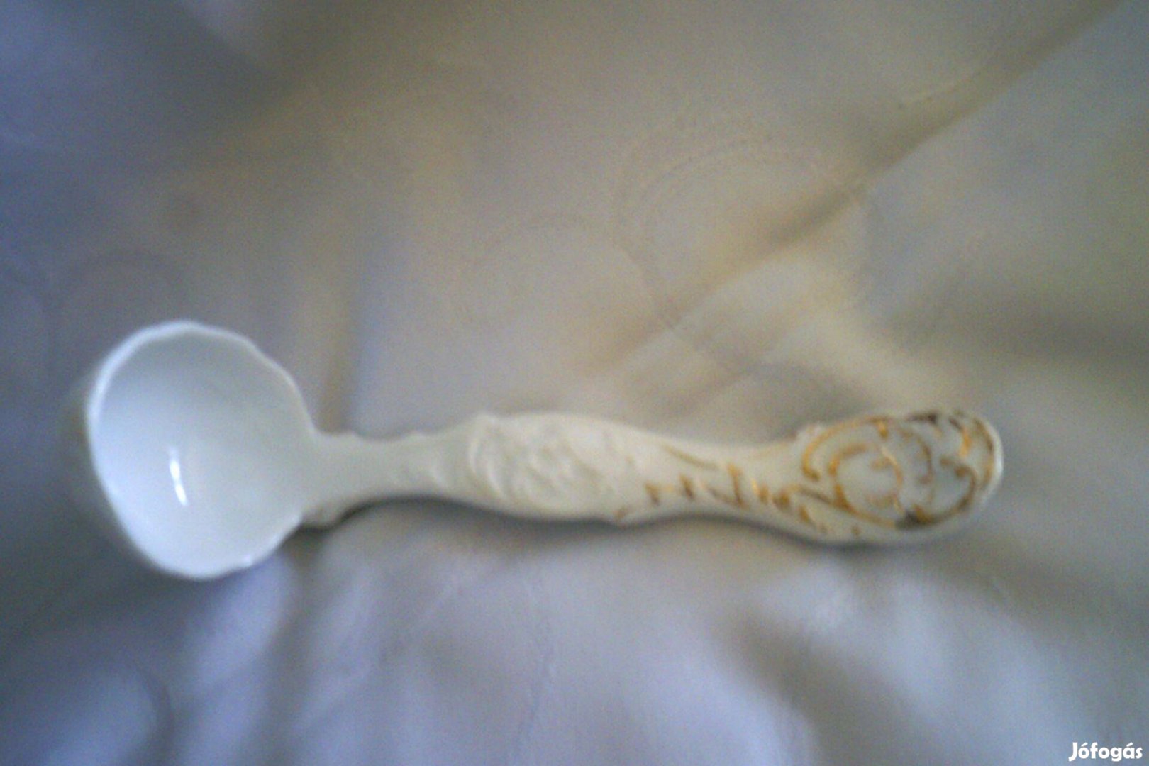Antik porcelán szószos kanál főzelékes kanál köretes kanál
