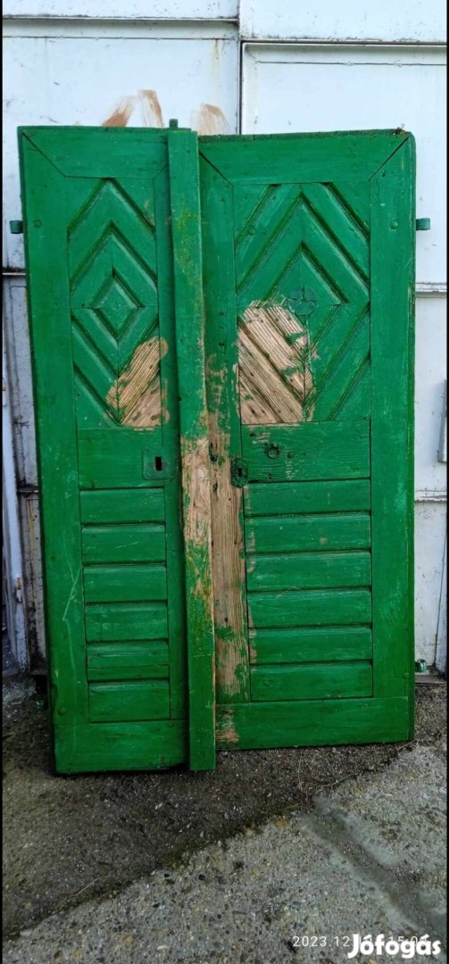 Antik présház ajtó régi pince ajtó vintage népi paraszt 