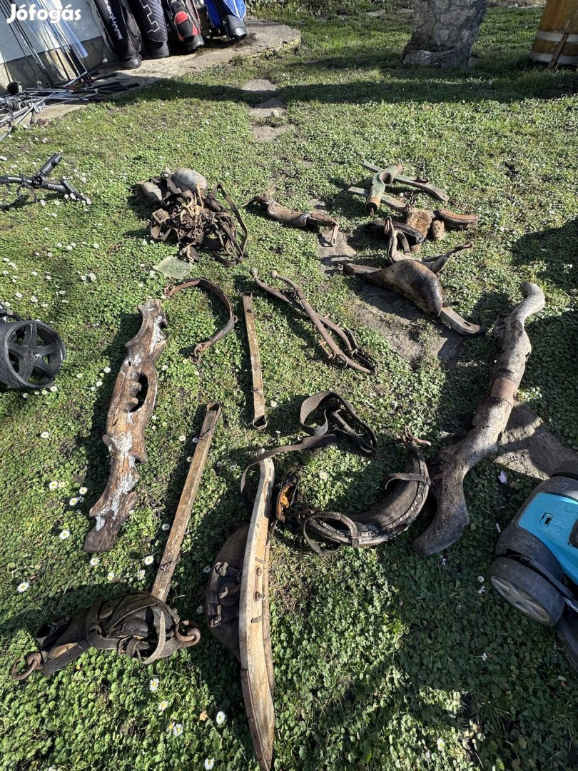 Antik régi míves ló lovas szerszám kellék lovarda