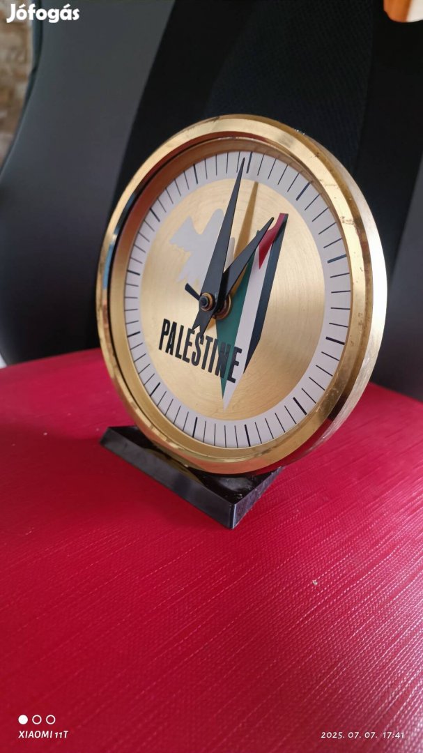 Antik retro Ruhla asztali óra ritkaság. Német - Palesztin. Posta 