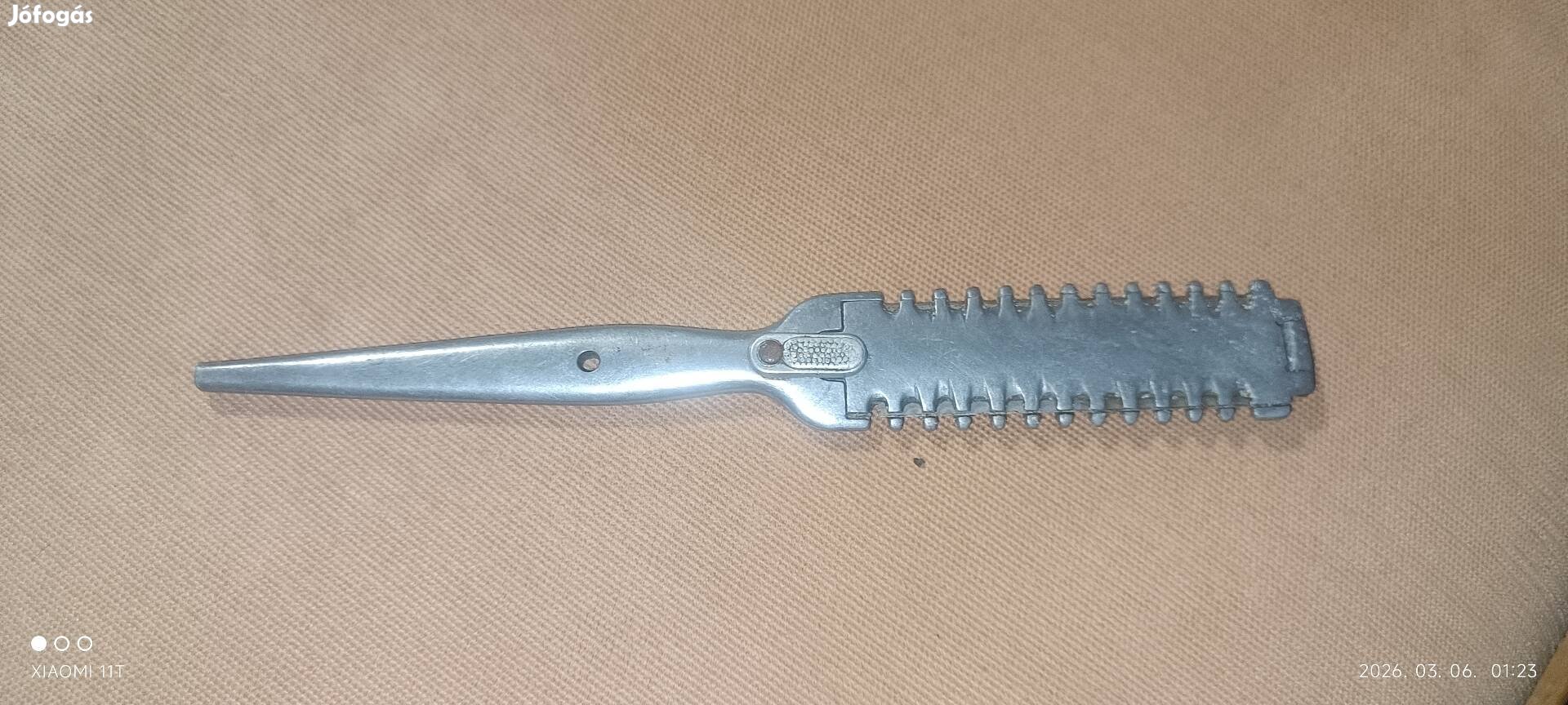 Antik retro aluminium dupla pengés borotva. Utánvét