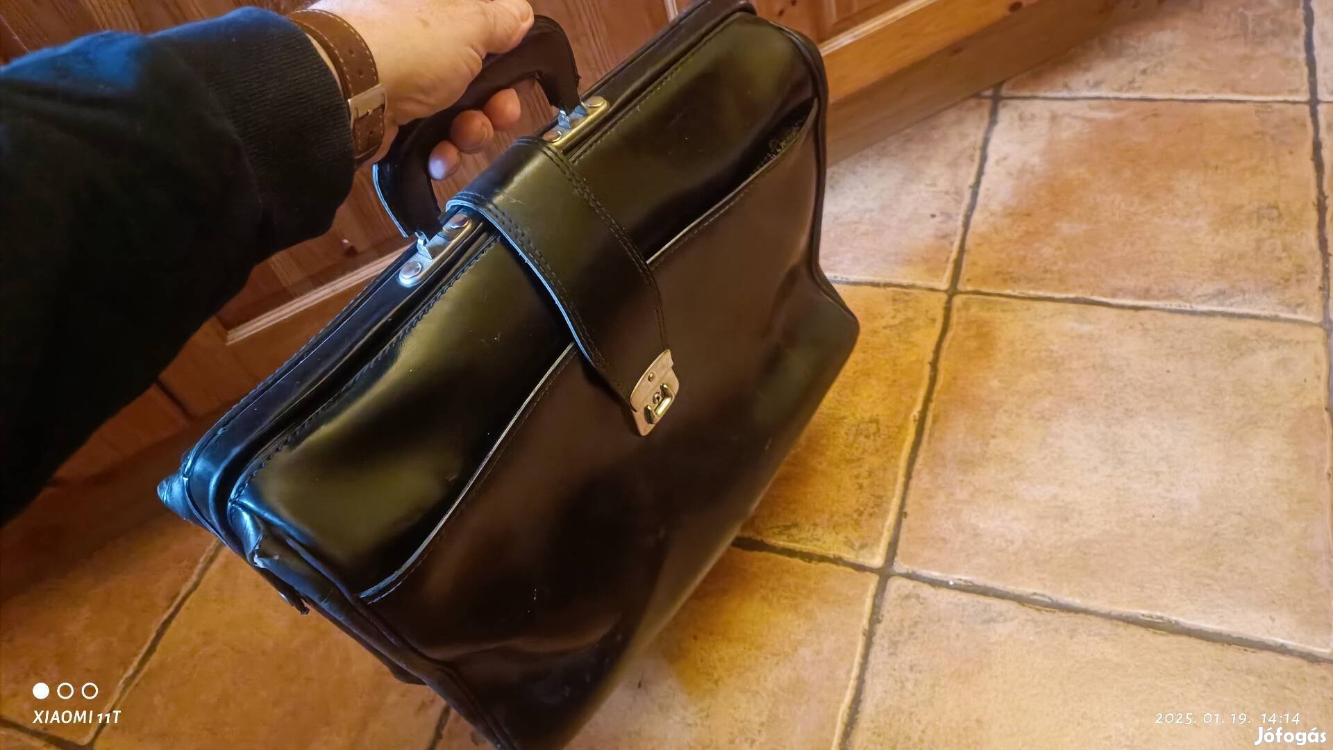 Antik retro doktori táska. Ritka kiváló állapotú. Posta 