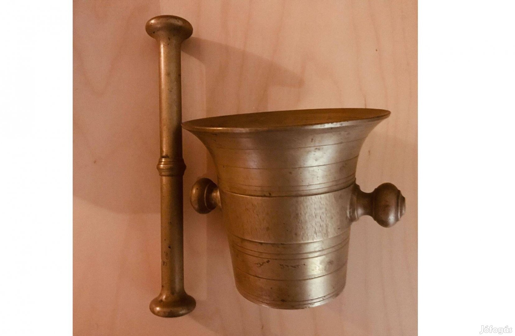 Antik réz mozsár törővel