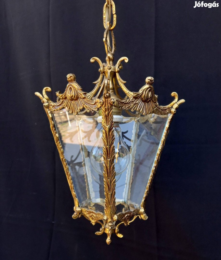 Antik stílusú réz mennyezeti lámpa