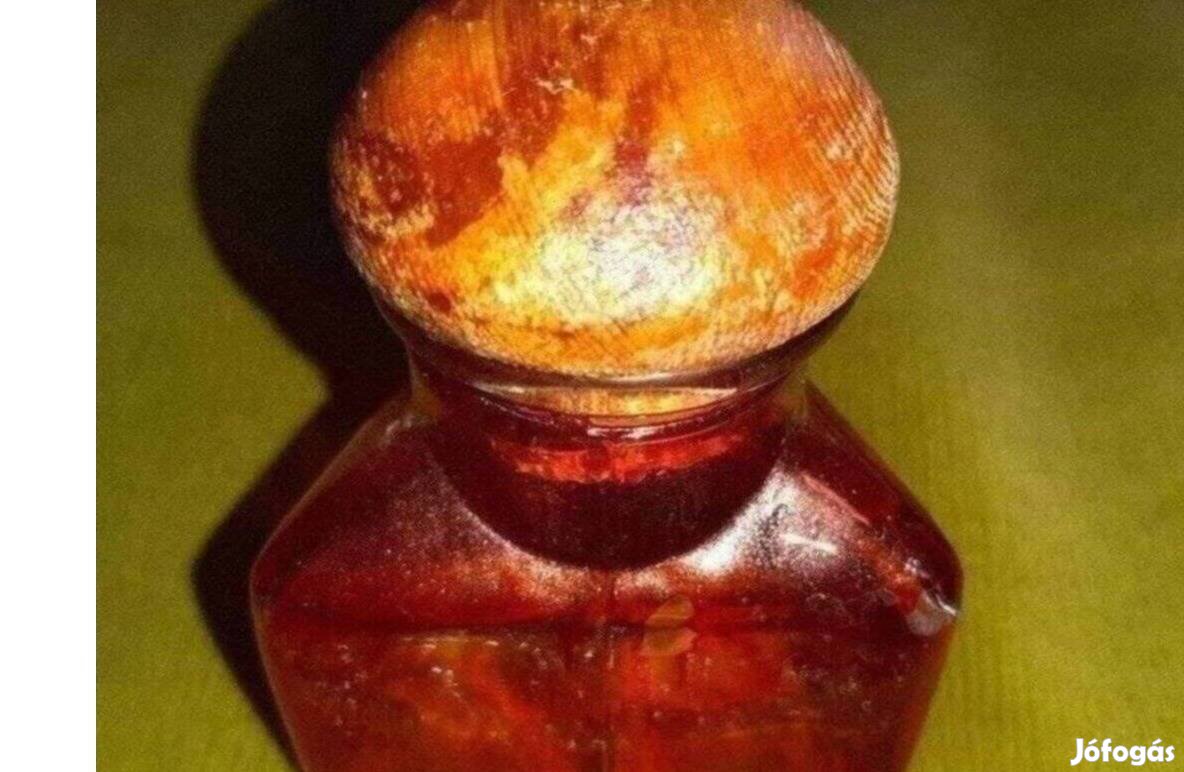 Antik színezett tintatartó üveg