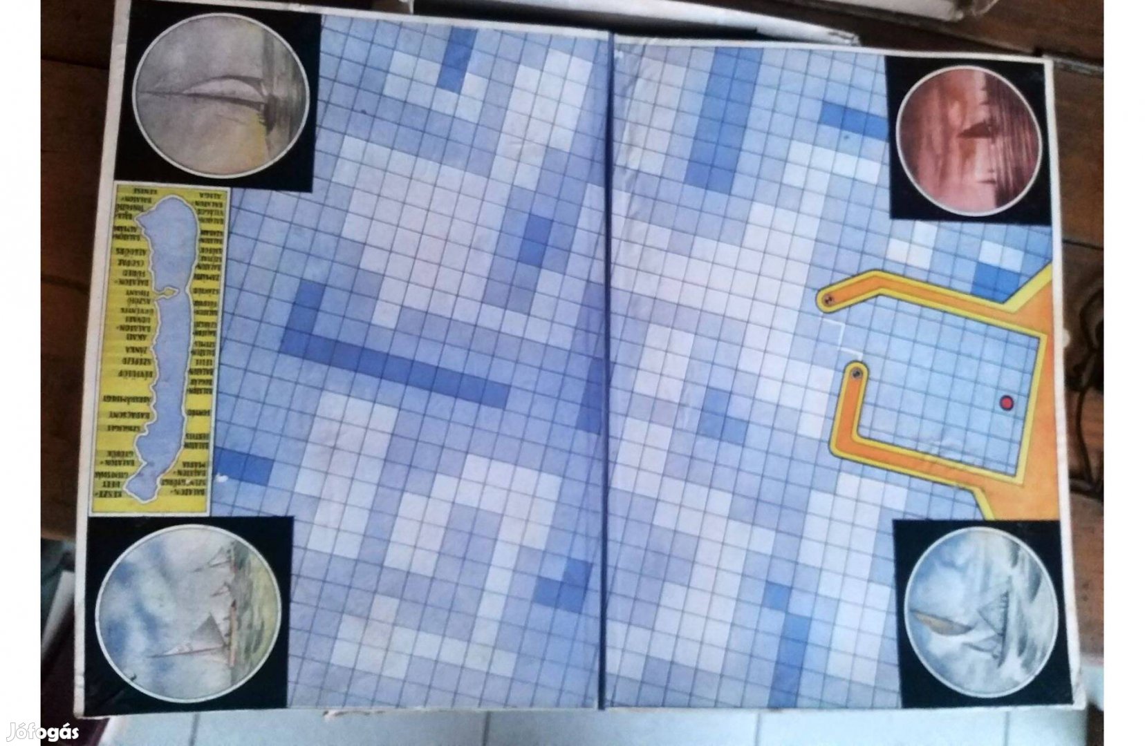 Antik társasjáték Vitorlás verseny