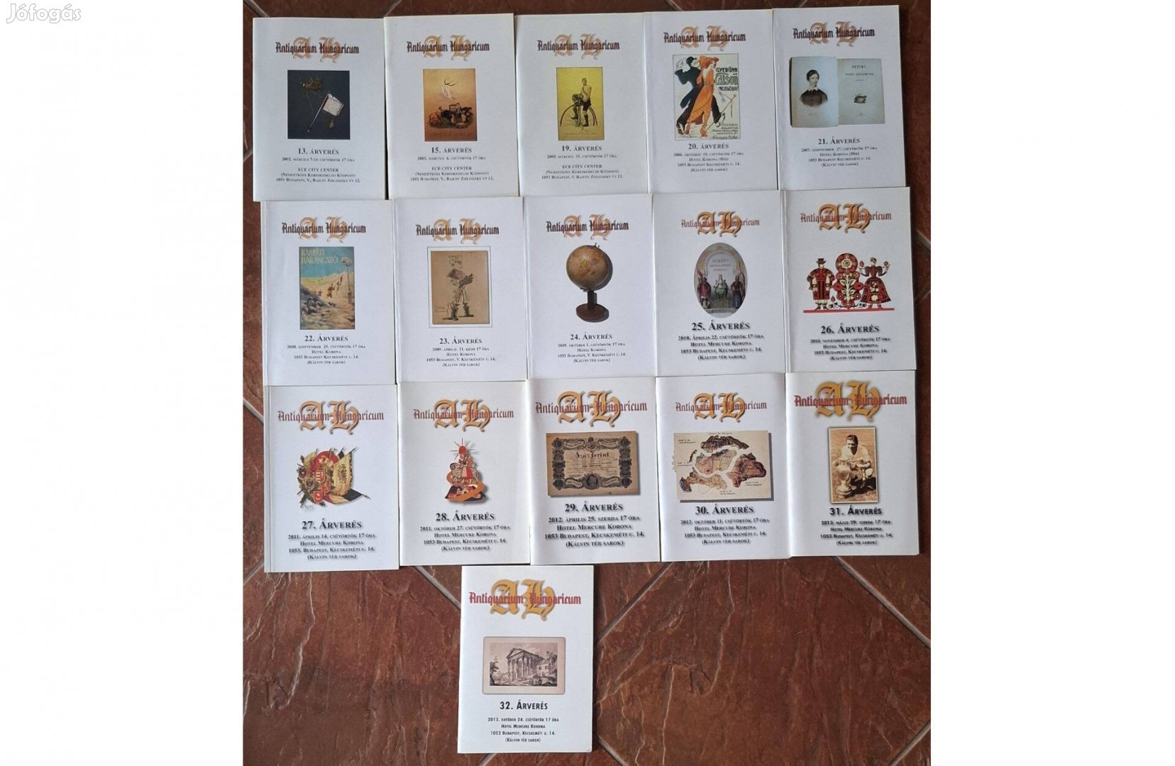 Antiquarium Hungaricum antikvárium aukciós katalógusai