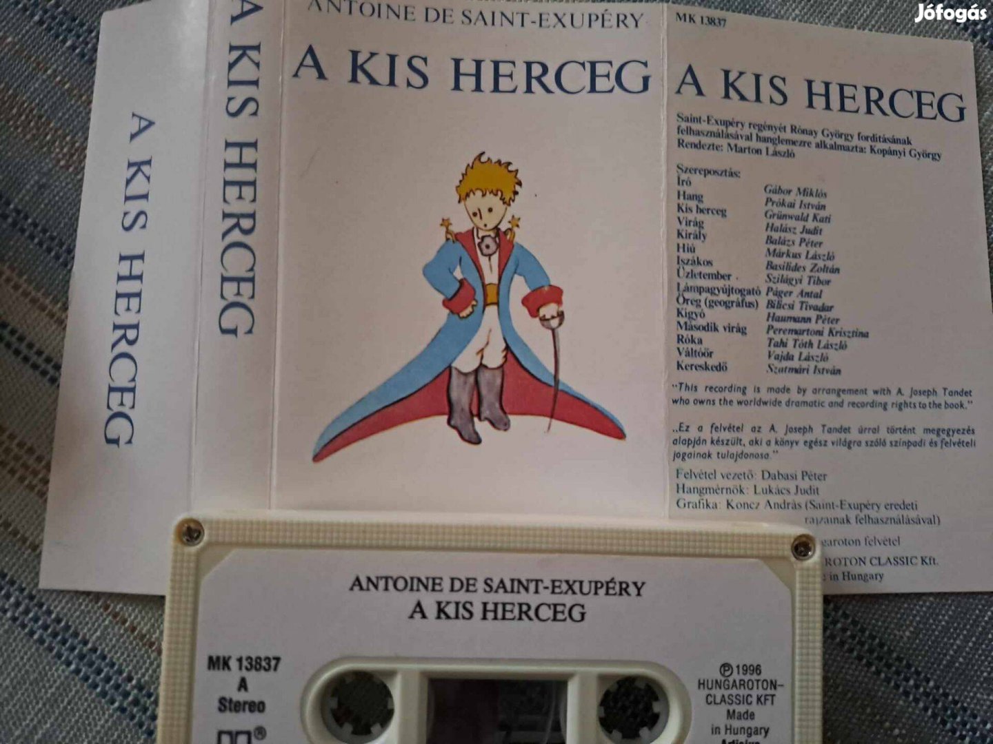 Antoine De Saint-Exupéry: A Kis Herceg kazetta