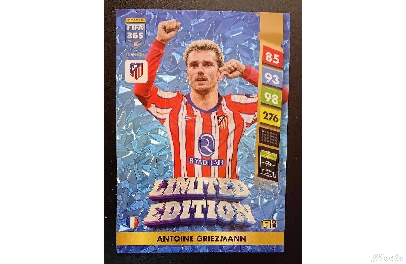 Antoine Griezmann Atlético Madrid XXL focis kártya Panini FIFA 2025