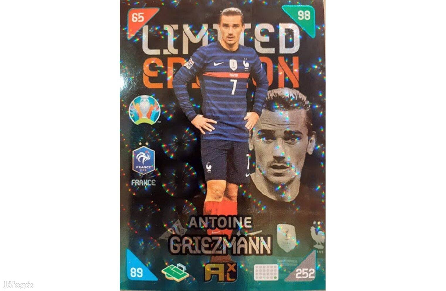 Antoine Griezmann Franciaország Limited focis kártya Kick off 2021
